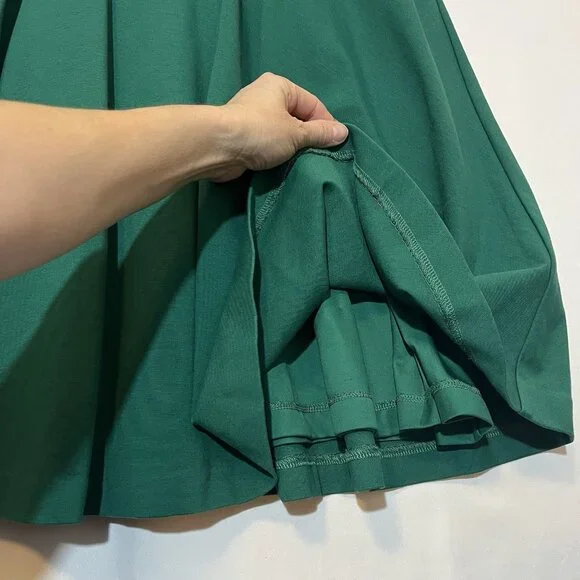 Boden Women’s Ponte Dress Size 10 R Green Lined 3/4 Sleeves Stretch Christmas - Picture 8 of 12